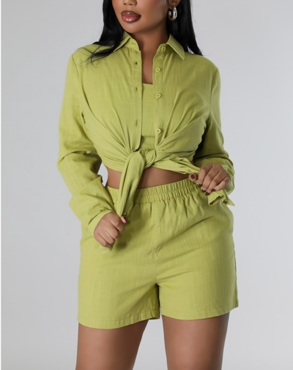 Fiona Three Piece Shorts Set