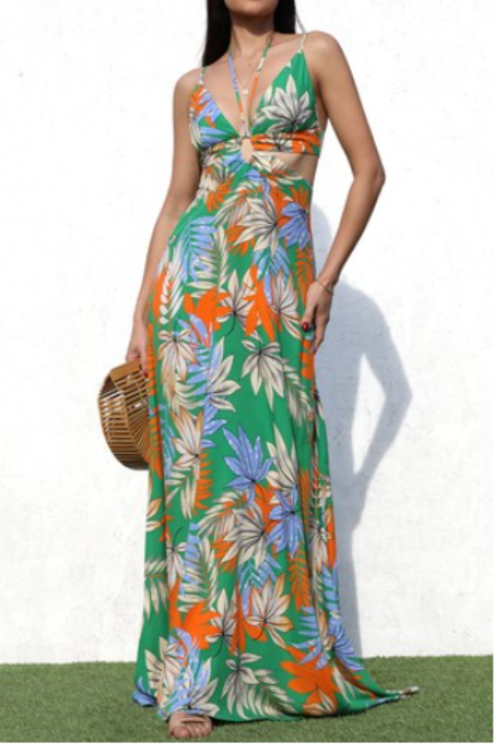 Luna Cut Out Woven Dress