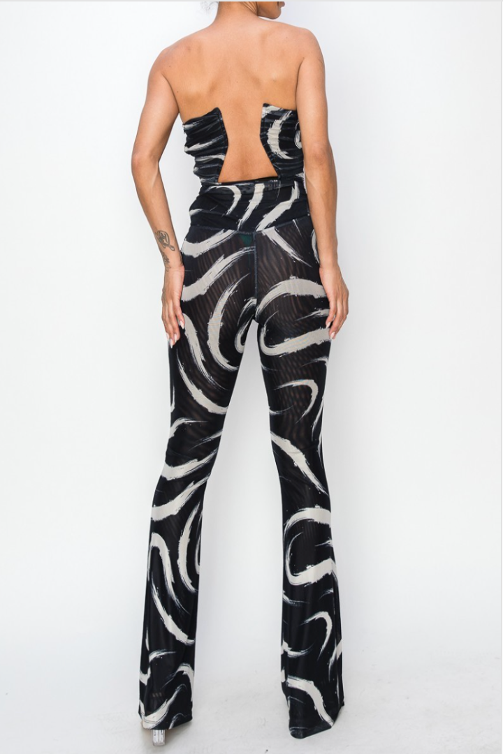 Gianna Abstract Print Jumpsuit