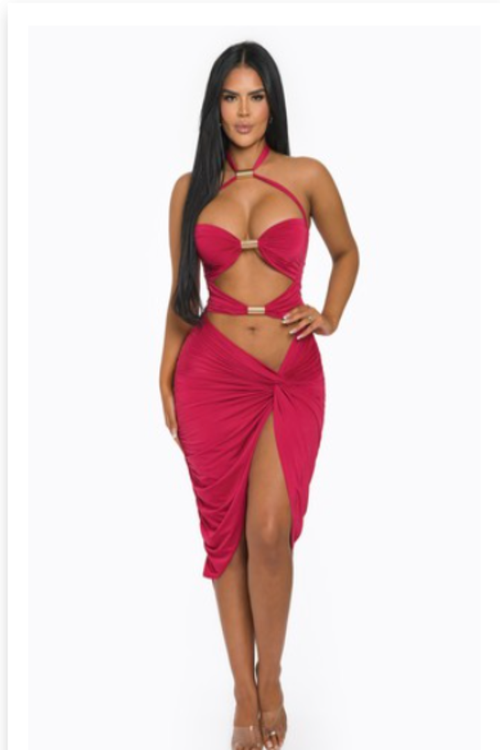 Aurora Twist Front Dress
