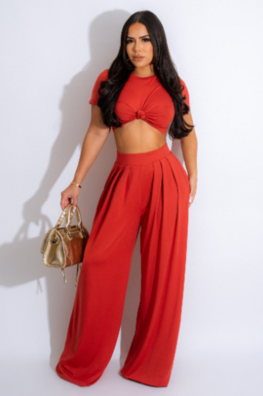 Sadie Crop Top & Pants Set